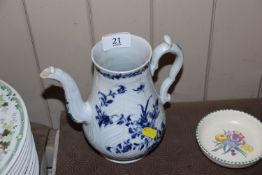 An 18th Century English porcelain, possibly Liverp