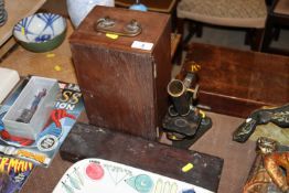 RBJ Beck & Co of London microscope with fitted mah