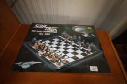 A Star Trek The Next Generation chess set