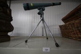 A Luna telescope and tripod