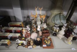 A collection of various ornaments including Beswic