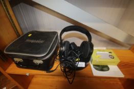 A Goodmans personal compact disc player, a pair of