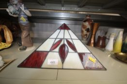 A Tiffany style light shade