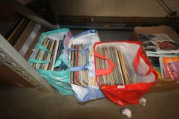 Three bags of records