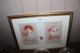 A French ballet print