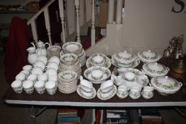 A Royal Worcester 'Lavinia' patterned tea and dinn