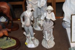 A Lladro figure No.33 together with one other Llad