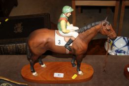 A Beswick model of Lester Piggott