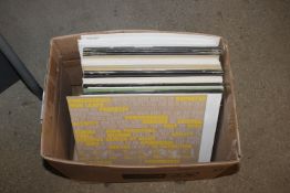 A collection of various LPs
