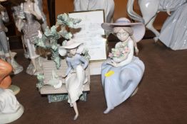A Lladro figure No.5862 together with one other No