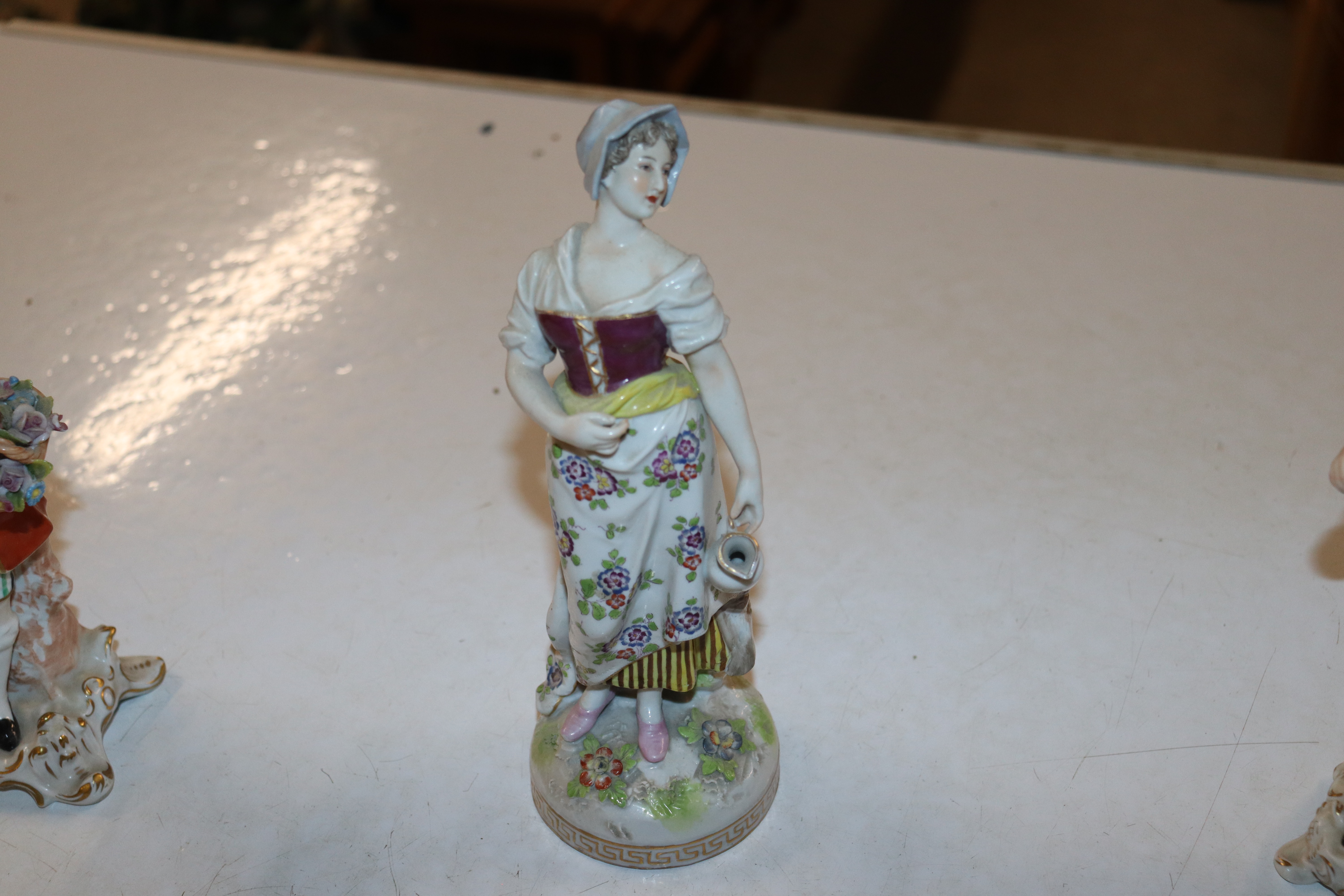 Four continental porcelain figures AF - Image 10 of 19
