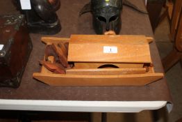 A wooden Noah's Ark, complete with animals