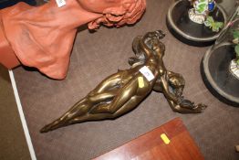 After Giovani Schoeman, gilded figure of entwined
