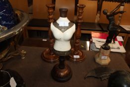 A ceramic mannequin figure