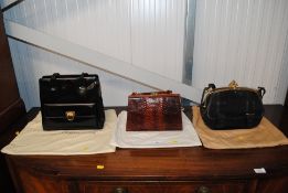 A Mauro Governa designed handbag with cloth carryi