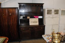 An oak dresser