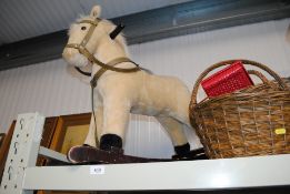A child's rocking horse