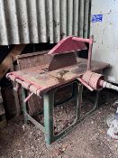 Saw bench, pto or belt driven, made by B