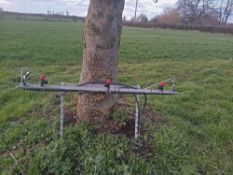 Quad sprayer boom. Stoned near Badingham, Woodbridge.