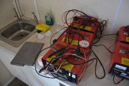 3 x Maypole battery chargers