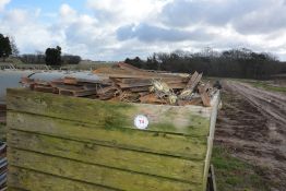 Qty 5` steel fence posts as lotted