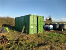 Container - NOTE to be retained by vendor until the morning of Friday 15th March.