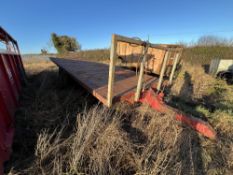 Tandem Axle flatbed trailer 22`x 8` - 12.5/80R 16.