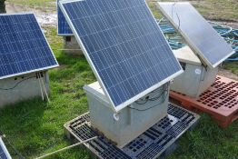 Solar Energisers - comprises heavy duty galvanised case c/w solar panel,