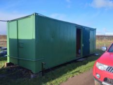 Office -comprising office, store room with separate toilet, external store c/w office furniture,