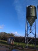 EB 16t Fibreglass feed storage bin (Buyer to dismantle and remove)