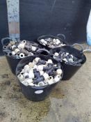 4 x Bucket plastic pipe fittings