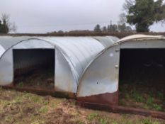 8 x Booth pig arcs 10`(w) x 20`(l)