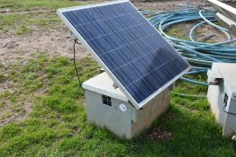 Solar Energisers - comprises heavy duty galvanised case c/w solar panel,