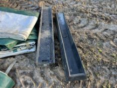 2 x plastic sheep troughs