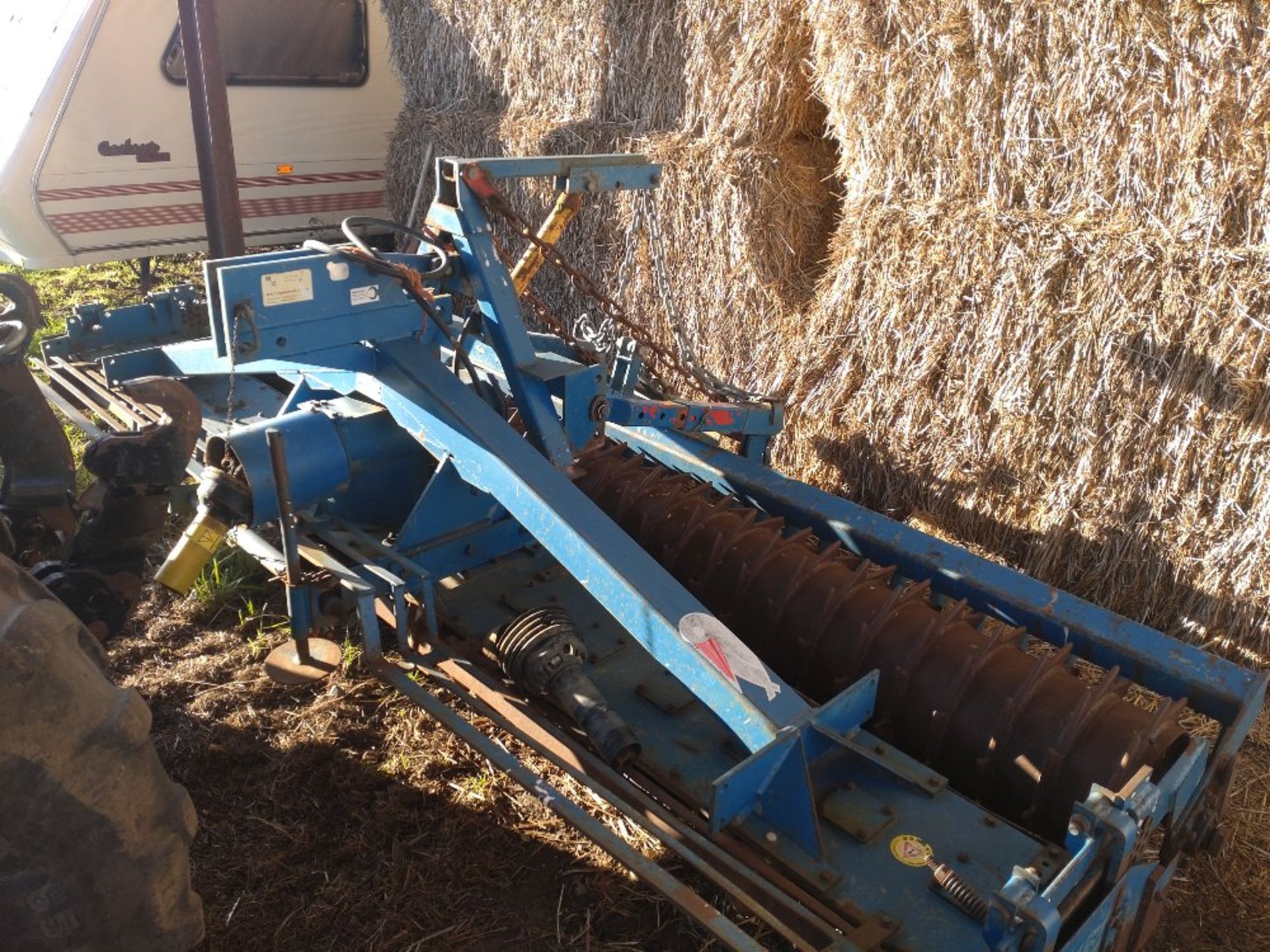 Rabe 4m Power harrow c/w packer roller a