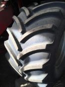 Pair of Goodyear 900/55-32 wheels and tyres. No VAT on this lot.