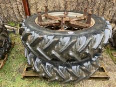 Pr 5 Star dual wheels with Kleber 13.