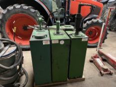3 x Oil tanks