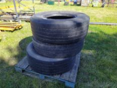 3 x Lorry Tyres
