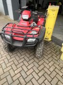 2013 Honda Foreman 4x4 TRX500FAE, petrol, 395 hours/2,889 kilometres, very low hours, 2 keys,