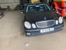 2003 Mercedes E320cdi, Diesel, Reg: YF03 MLZ, 245,000 miles, V5, MOT expiry - March 2025,