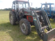 Massey Ferguson 390 4wd Tractor c/w Quickie loader, Reg E193 RAH, 2,