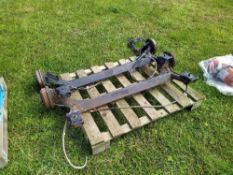 2 x Car Trailer Axles