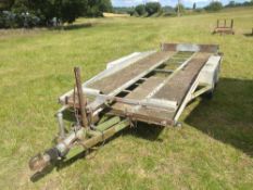 Tandem Axle Tilt Bed Car Trailer