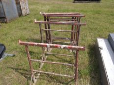6 x Adjustable Builders Trestles