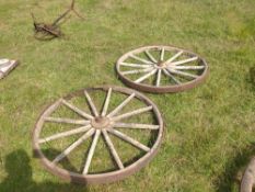 Pair of Cart Wheels