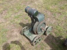 Vintage Petter Engine on Frame & Wheels