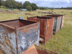 4 x Large Metal Bins