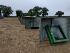 John Harvey Farrowing Huts (x10) - uninsulated, (with fenders) circa 12 yrs old (5.