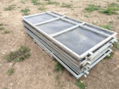 Plastic sheeted hurdles as lotted (x10)